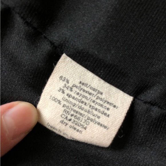 VTG Urban Outfitters Silence + Noise Minimalist Black Blazer Jacket Made in USA - Picture 6 of 10